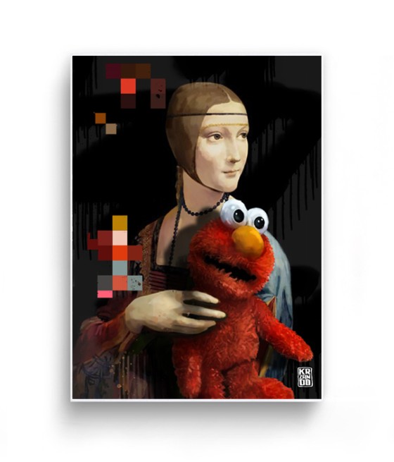Obraz na płótnie "Dama z Elmo"